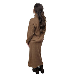 womens-pencil-skirt-long-cable-knit-mocha