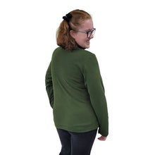 womens-fitted-cardigan-micro-fleece-moss-green