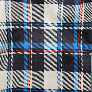 ADULT SLEEP PANTS NAVY WHITE PLAID
