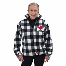 ADULT CANADA BOMBER BUFFALO CHECK WHITE