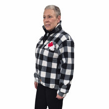 ADULT CANADA BOMBER BUFFALO CHECK WHITE