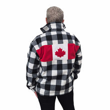 ADULT CANADA BOMBER BUFFALO CHECK WHITE