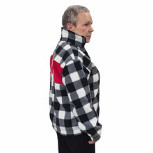 ADULT CANADA BOMBER BUFFALO CHECK WHITE