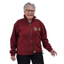 ADULT CANADA BOMBER JACKET BONDED SHERPA RED