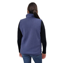 ADULT FULL ZIP VEST BONDED SHERPA BLUE MANITOULIN ISLAND LOGO