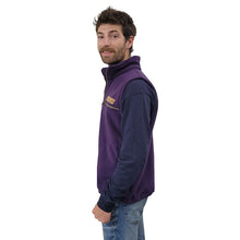 ADULT FULL ZIP VEST BONDED SHERPA PLUM MANITOULIN ISLAND LOGO