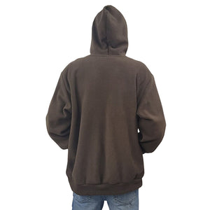 ADULT HOODED PULLOVER CI MICRO FLEECE WILDERNESS BROWN