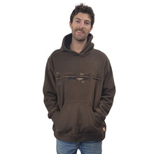ADULT HOODED PULLOVER CI MICRO FLEECE WILDERNESS BROWN