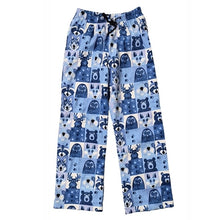 ADULT SLEEP PANTS ANIMAL PORTRAITS BLUE