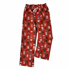 ADULT SLEEP PANTS ARROWS RED