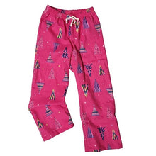 ADULT SLEEP PANTS CHRISTMAS TREES PINK
