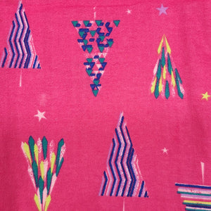ADULT SLEEP PANTS CHRISTMAS TREES PINK