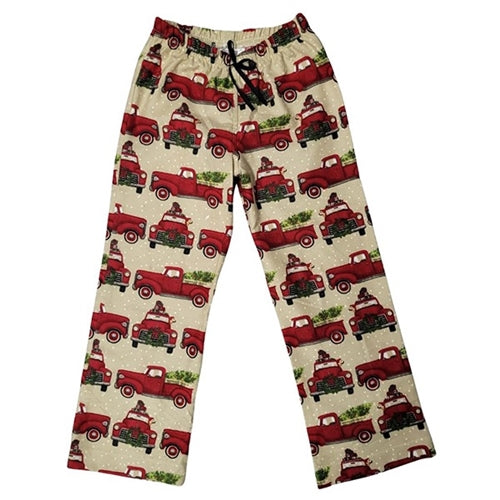 ADULT SLEEP PANTS CHRISTMAS TRUCKS