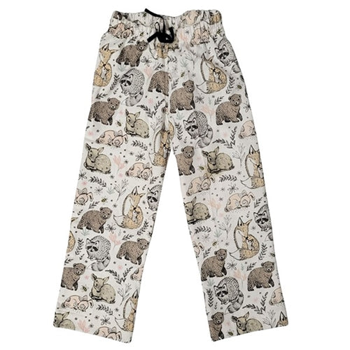 ADULT SLEEP PANTS FOREST FRIENDS