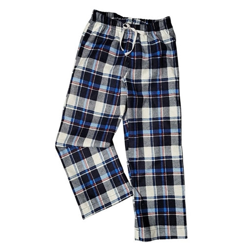 ADULT SLEEP PANTS NAVY WHITE PLAID