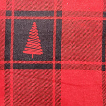 ADULT SLEEP PANTS TREES RED PLAID
