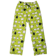 ADULT SLEEP PANTS  YOGA SHEEP LIME