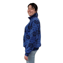 ADULT ZIP PULLOVER GEO BLUE