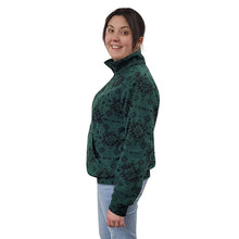 ADULT ZIP PULLOVER GEO GREEN
