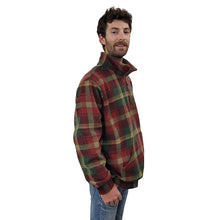 ADULT ZIP PULLOVER MAPLE LEAF PLAID