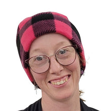 BEANIE BUFFALO CHECK FUCHSIA