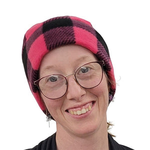 BEANIE BUFFALO CHECK FUCHSIA