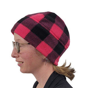 BEANIE BUFFALO CHECK FUCHSIA