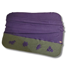 CANADIANA SILHOUETTES THROW BLANKET NATURE WALK PLUM
