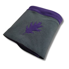 CANADIANA SILHOUETTES THROW BLANKET NATURE WALK PLUM