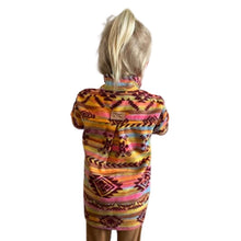 CHILD CAMP POPOVER ARCTIC PRINT NAVAHO PINK