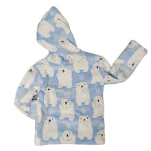 CHILD HOODED PULLOVER WHISPER POLAR BEAR