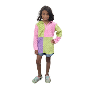 CHILD SCRAP ZIP HOODIE WHISPER BUBBLE COLOURS