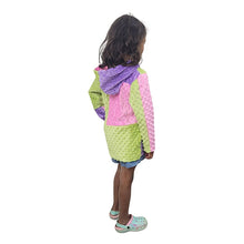 CHILD SCRAP ZIP HOODIE WHISPER BUBBLE PASTEL