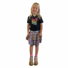 CHILD SKORT TIERED LACE MULTI