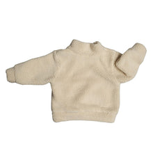 CHILD ZIP PULLOVER SHERPA CREAM MANITOULIN LOGO