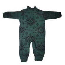 INFANT ONESIE GEOMETRIC GREEN