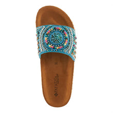 PATRIZIA SANDAL SWIRLA TURQUOISE