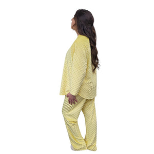 WOMEN'S 2PCE LOUNGEWEAR WHISPER BUBBLE BANANA YELLOW