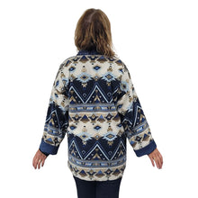 WOMEN'S BLANKET JACKET NAVAHO BLUE