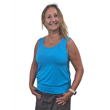 WOMEN'S BONI TANK TOP AQUA BLUE
