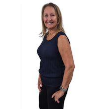 WOMEN'S BONI TANK TOP CABLE KNIT NAVY
