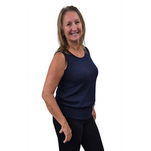 WOMEN'S BONI TANK TOP CABLE KNIT NAVY