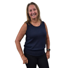 WOMEN'S BONI TANK TOP CABLE KNIT NAVY