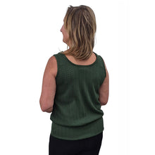 WOMEN'S BONI TANK TOP CABLE KNIT PINE GREEN