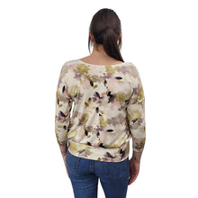 WOMEN'S BONI TOP BAMBOO 3/4 SLEEVE FLORAL BURST