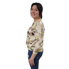 WOMEN'S BONI TOP BAMBOO 3/4 SLEEVE FLORAL BURST