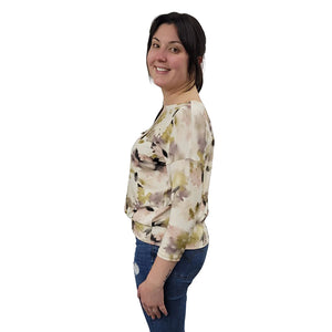 WOMEN'S BONI TOP BAMBOO 3/4 SLEEVE FLORAL BURST