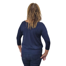 WOMEN'S BONI TOP 3/4 SLEEVE NAVY