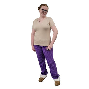 WOMEN'S BUBBLE PJ PANTS PURPLE