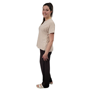 WOMEN'S CASUAL PANT BAMBOO FRENCH TERRY BROWN